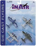 Inair World Ii Warbirds 4-PIECE Set B-17 P-51 P-38 F4U Diecast Toy Planes. Fixed Price $25.64.