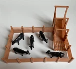 Bachmann Plasticville Cattle Loading Pen W/original Box, Complete, For Scale. Fixed Price $29.99.
