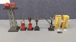 Marx Vintage Assorted Accessories 2-072, 404A, 410, 0436, 438, 417. Fixed Price $86.89.