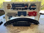 Vintage 1986 The Royal Blue Battery Operated Train Set No. 1194 New Bright. Fixed Price $8.00.