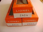 Lionel 2404-2405-2406 Licensed Reproduction Boxes (3). Fixed Price $19.95.