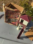 Vtg Marx O-gauge Train Lighted Automatic Switchman's Tower Original Box. Fixed Price $49.99.