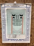 Microscale Decal 60-803: Burlington Northern SD-70MAC Locomotives 1994+. Fixed Price $10.00.
