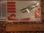 Indiana & Ohio Diesel Decals, Original, PRE-1997 Scheme, O-scale, AHG-1O. Fixed Price $8.25.