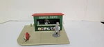 Lionel 128 Animated Newsstand Gauge Railroad Accessory W/ Figures. Fixed Price $199.99.