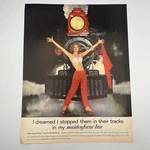 Maidenform Bra 1962 Vintage Print Ad 10.5"X13.5" Locomotive Train Tracks Steam. Fixed Price $8.60.