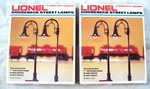(2) 1980 Lionel 6-12742 Gooseneck Street Lamps O/O27 Gauge Lighted Set Of Ea. Fixed Price $14.99.