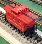 Scale Bachmann Central Pacific Old Time Bobber Caboose With Rapido Couplers. Fixed Price $9.75.