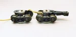 Lionel Matched Pr 488-1 Coupler & 489-1 Trucks 2400 Observation Cars. Fixed Price $20.00.