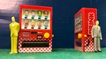 Red Soda Vending Machine For (o) (027)SCALE,LIONEL,PLASTICVILLE Diorama 2''HIGH. Fixed Price $16.95.