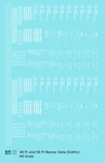 K4 Ho Scale Decals White 40 To 50 Ft Boxcar Dimensional Data Set Gothic Font. Fixed Price $8.15.