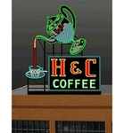 Miller Engineering Ho Or Scale & Coffee Animated Billboard 7881. Fixed Price $39.48.