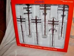 Lionel 6-37939 Scale 7-1/2" Telephone Poles 027 Mib 2021 New Sealed. Fixed Price $42.00.