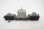 Vintage Marx Train Set 9638 S.p. 39520 Black Depressed Center Generator Flatcar. Fixed Price $100.00.