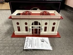 + Mth Standard Gauge Tinplate Red & White #116 Passenger Train Station 10-1070. Fixed Price $295.00.