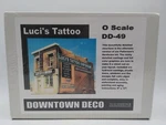 Downtown Deco DD-49 Scale Luci's Tattoo Building Kit. Fixed Price $49.99.