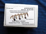 Nib Model Tech Studios Row Boat Under Construction Skeleton # OD2264P Scale. Fixed Price $18.50.