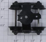 Lionel 8005-T60 Plain Plastic Archbar Truck. Fixed Price $8.00.