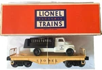 Postwar Lionel 6151 Flatcar With Range Patrol Truck & Original Box (cream Var.). Fixed Price $119.99.