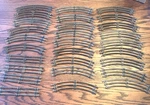 Lot Of 28 Lionel O27 Gauge 3 Rail Train Track 24 Curved & Straight. Fixed Price $36.00.