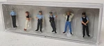 Preiser New #10589 Ho Scale Set Of 6 Assorted Police With People Under Arrest. Fixed Price $34.39.