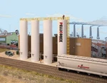 Walthers Cornerstone 933-4146 Plastic Pellet Plant Background Ho Scale Kit. Fixed Price $49.99.