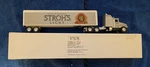 Ertl Stroh's Light Beer 1/64 Tractor & Trailer With Cab White And Silver. Fixed Price $40.00.