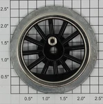 American Flyer 4696-4 Black Spoked 2-1/2" Std. Gauge Gear Wheel W/ Ecc. Stud. Fixed Price $12.00.
