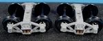Scale Sprung Arch Bar Trucks With Metal Intermountain Wheels Wiseman GC906M. Fixed Price $29.95.