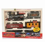 New Bright Timberwolf & Redwood Great Railroad Empire Train Set Open Box. Fixed Price $75.85.
