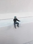 Arttista #1490 - Man To Ride Dirt Bike Scale Figure Model Trains New. Fixed Price $10.50.