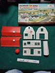 Bachmann Plasticville Barn #1851:179 O-s Scale Unassembled W/original Box. Fixed Price $19.00.