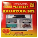 Mtl Table Top Southern Pacific F3A Loco &4CAR Freight Starter Set (tested). Fixed Price $249.95.