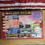 Life-like 433-8860 Golden Rails Complete Ho Scale Electric Train Set. Fixed Price $70.00.