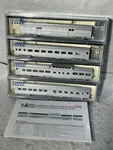Beautiful Kato Burlington Route Corrugated 4-CAR Passenger Set Gauge. Fixed Price $191.25.