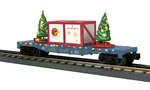 Mth Railking Christmas (north Pole) Flat Car Lighted Trees Gauge. Fixed Price $134.95.