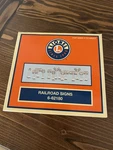 Lionel 6-62180 Railroad Signs--set Of 14 N/ob. Fixed Price $9.25.