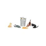 New Bachmann Cats With Garbage Can (6) O Scale Figures. Fixed Price $17.49.