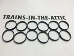 Lionel Traction Tires Diesel (12 Ea) O-ga 3/4"ID Fit Engines Listed Below. Fixed Price $14.75.