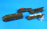 Kusan Kmt Atomic Train Set Locomotive And 3 Cars, Track Transformer Tested. Fixed Price $149.00.