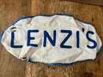 Vintage Large 1970 Lenzi Service Station Patch Racing Memorabilia 10.5. Fixed Price $24.95.