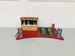 Vintage Marx Roadside Rest Gas Oil Service Station Litho Tin Toy. Fixed Price $450.00.