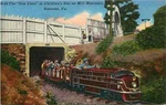 Linen Postcard The Zoo-choo Train, Children's Mill Mountain Roanoke Virginia. Fixed Price $6.95.