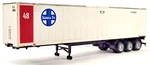 Walthers #933-1811 Ho Scale Santa Fe 48' Hi-cube Container W/3-AXLE Chassis. Fixed Price $17.49.
