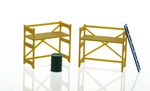 1:50 Yellow Scaffolding Set Ladder Barrel 3D To Scale Plastic Dioama Accessory. Fixed Price $8.99.