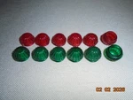 Lionel ZW-27 Red Translucent Jewel Cap & Kw Transformers 12 Pcs 6R 6G Ex!. Fixed Price $14.49.