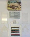 Vintage Os Guage Plasticville Greenhouse 1804-149 Bachmann White Sides Gray Base. Fixed Price $33.99.