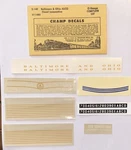 Champ Scale Decal-baltimore Ohio/b&o Alco Cab Diesel #E-149. Fixed Price $9.50.