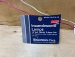 Miniatronics Corp. All Scales #18-014-10 Incandescent Lamps. Fixed Price $6.99.