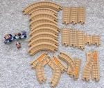 Fisher Price Geotrax L6929 Cranks & Mr Cross Push Train Tracks Starter 24 Set. Fixed Price $42.99.